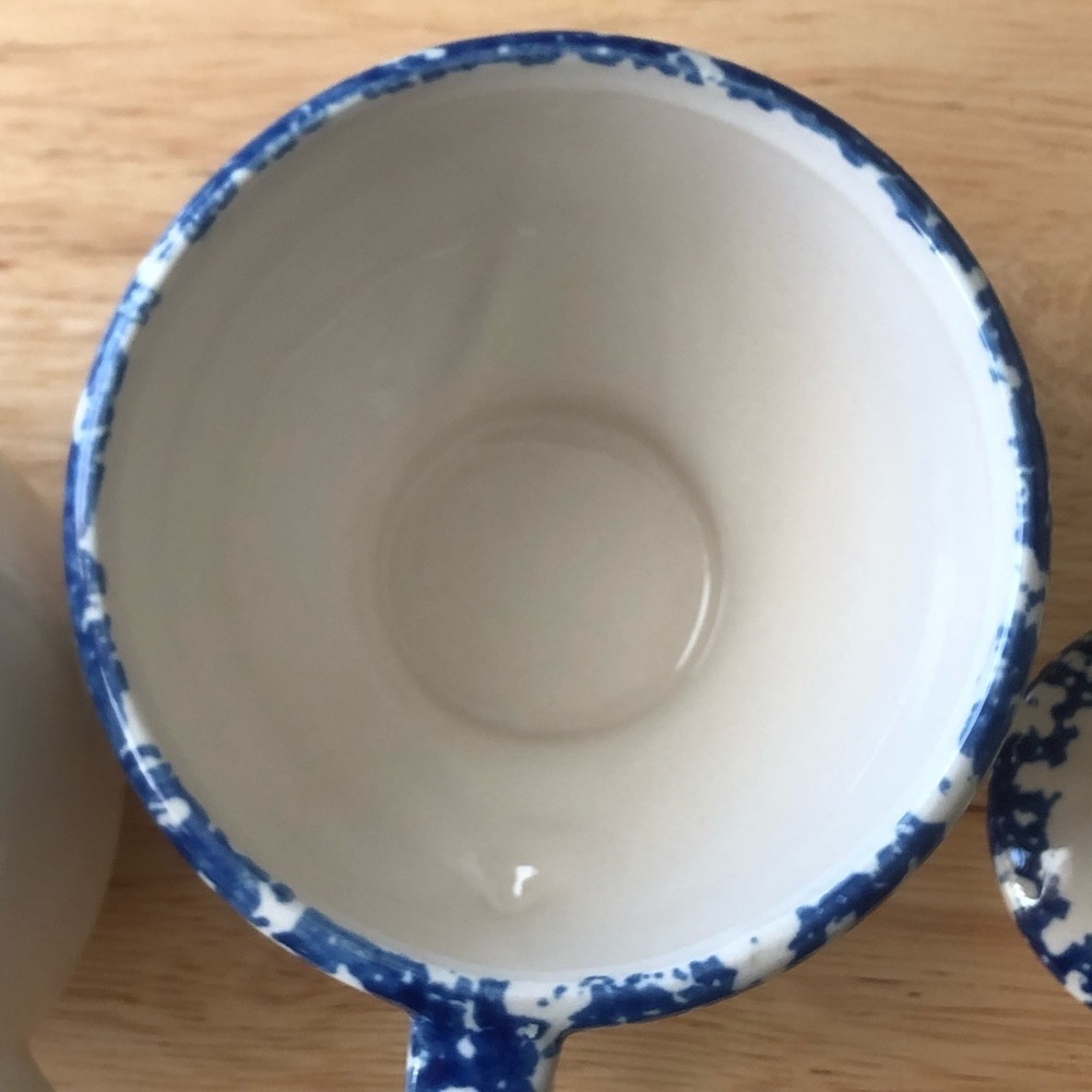 Nantucket Country Hearts Stacking Tea Pot & Cup 16oz Tea for One Vintage Ceramic - Picture 8 of 16